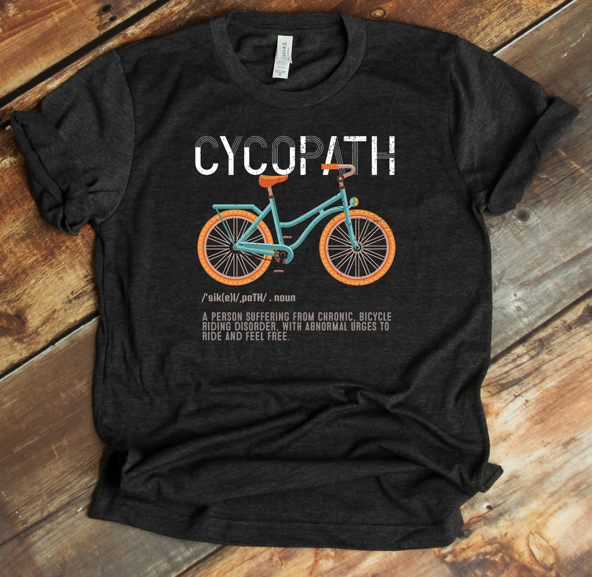 Cycopath Definition Shirt Cyclist Biker T-shirt Biking Bicycle