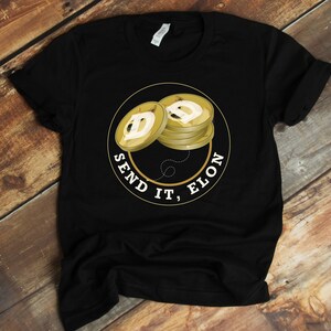 Send It Elon, Funy Dogecoin Shirt, Blockchain T-Shirt, Bitcoin Lover, Cryptocurrency Tee, Tank-top, Hoodie, Doge, Shiba Inu