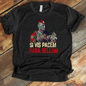 Shirt van het Franse Vreemdelingenlegioen, Si Vis Pacem Para Bellum, Legioensoldaat, Legionair, Legershirt, Legioenlogo