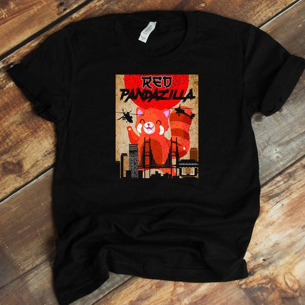 Red Pandazilla T-Shirt - Red Cat-Bear - Fire Fox - Red Panda Lover