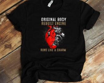 Funny Open Heart Surgery T-Shirt - Recovery Heart Transplant Survivor Shirt