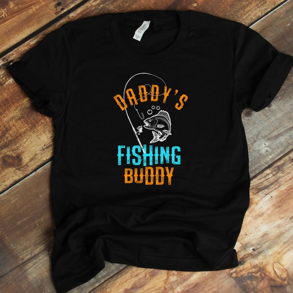 Daddy's Fishing Buddy T-Shirt - Father And Son - Young Fisherman - Father's Day Gift