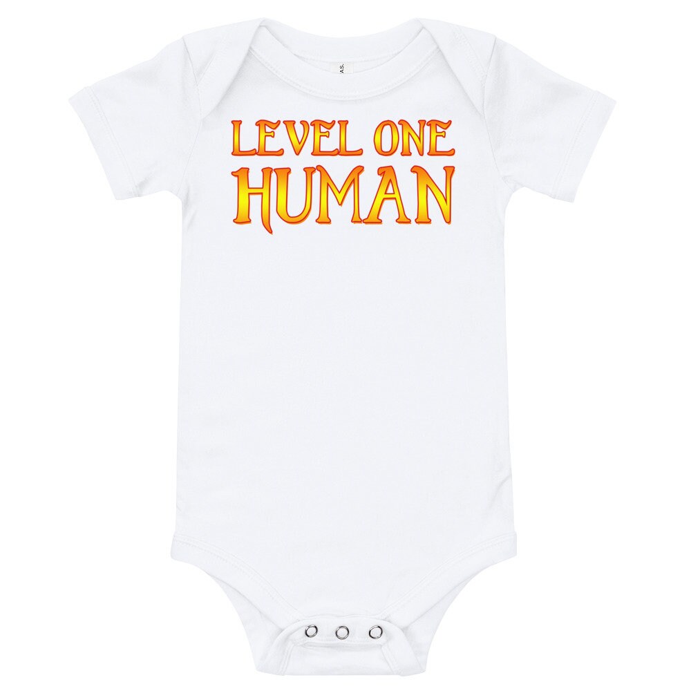 Level One Human Bodysuit Baby Gamer Video Gamer Future Etsy