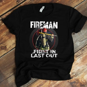 Firefighter Shirt, Firefighter Gift, Firefighter T-Shirt, Peace Love Firefighter, Fireman Shirt, Sweatshirt, Hoodie, Tank-Top