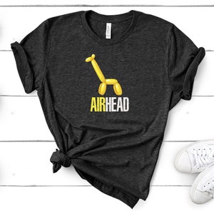 Funny Balloon maker T-Shirt - Animals Meme Giraffe Airhead Balloon Pun