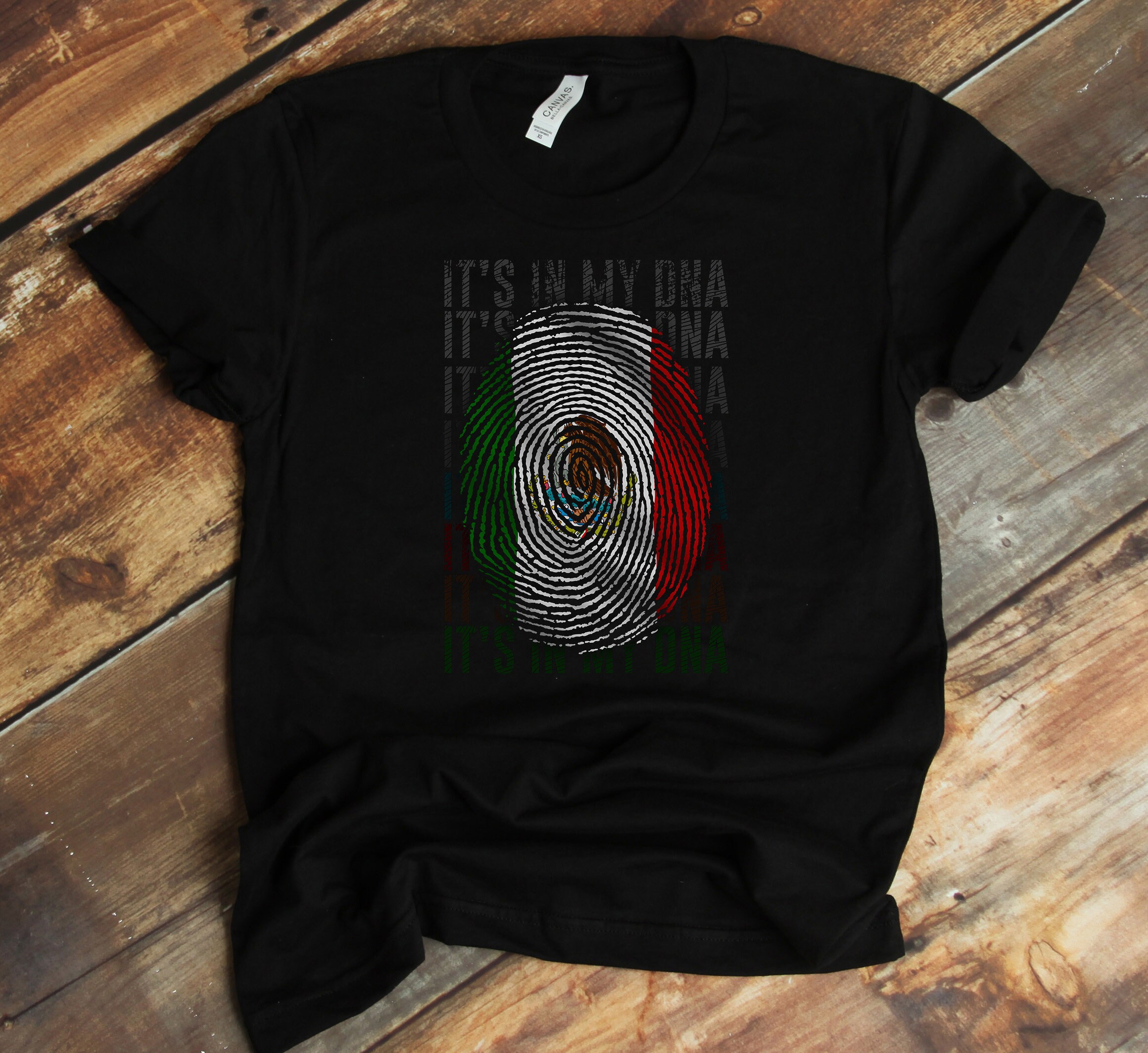 Es ist in meinem DNA-T-Shirt - mexikanische Flagge Mexiko Hispanic Heritage Month Shirt