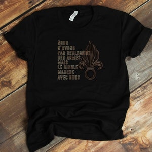 French Foreign Legion Shirt, Song Lyrics For Legionnaire, 2nd REP, Legionnaire Song, French Army, Support Our Troops, Soldier Tee