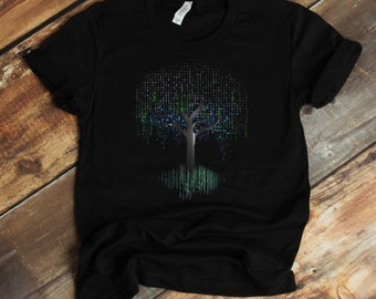 Binary Tree T-Shirt - 1s 0s - Binary Codes - Computer Programmer - Coder Shirt