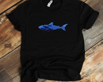 Shark Tee, Shark Lover Shirt, Shark, T-Shirt, Shark Gift, Cute Shark Shirt, Sharks Shirt, Hoodie, Tank-top