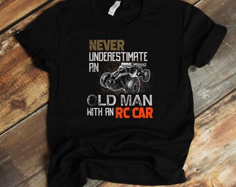T-shirt pour amateur de voitures télécommandées - Chemise télécommandée - Course de voitures télécommandées - Chemise voiture télécommandée - Cadeau pour lui - Vêtements de voiture télécommandée - Chemise de course