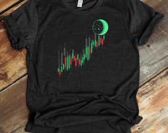 Chemise To The Moon, Cadeau pour commerçant, Crypto Trader, Crypto-monnaie, Bitcoin, Moonboi Tee, Chemise d’investisseur