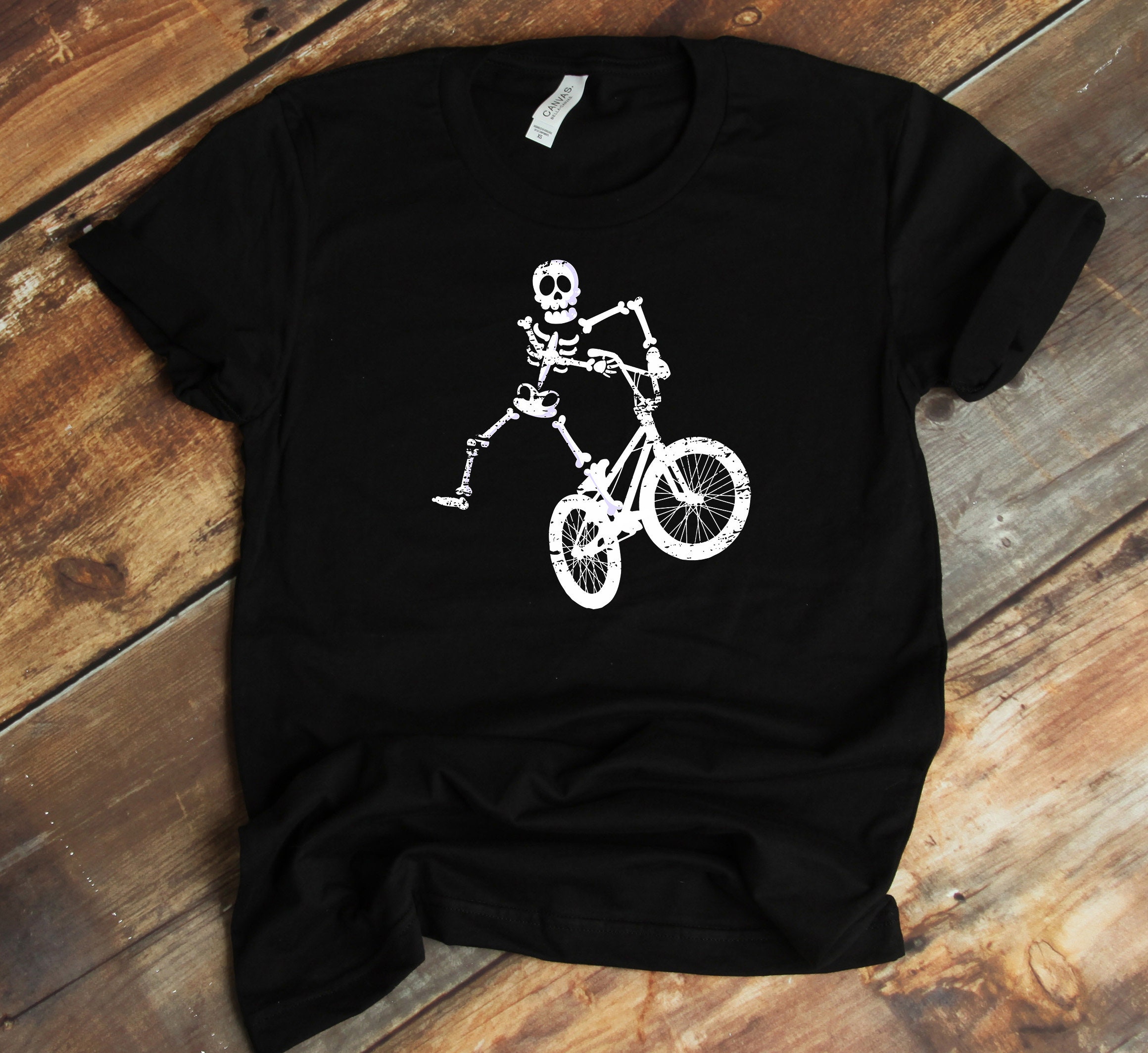 Skeleton Biking BMX T-shirt - Bicycle Motocross Bike Lover Funny Biker -  Etsy