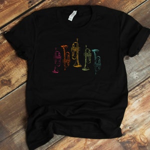 Trumpets T-Shirt - Retro Trumpeter Jazz Music Instrument Marching Band