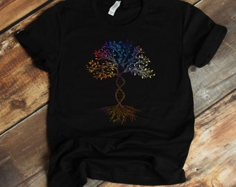 DNA Tree Of Life T-Shirt - Science - Earth Day - Genetics Biologist - Tank-top - Hoodie