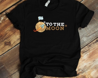 To The Moon XRP T-Shirt, Ripple Shirt, Blockchain Tee, Cryptocurrency Sweatshirt, Tank-top, Hoodie, Crypto Tee, Ethereum, BTC