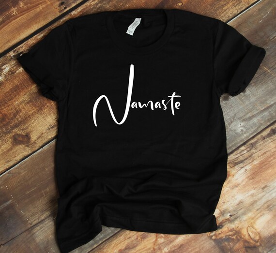 Namaste Yoga Shirt Yoga Pose Spiritual Clothing Hippie Clothes