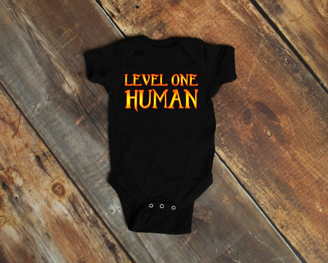 Level One Human Bodysuit Baby Gamer Video Gamer Future Etsy