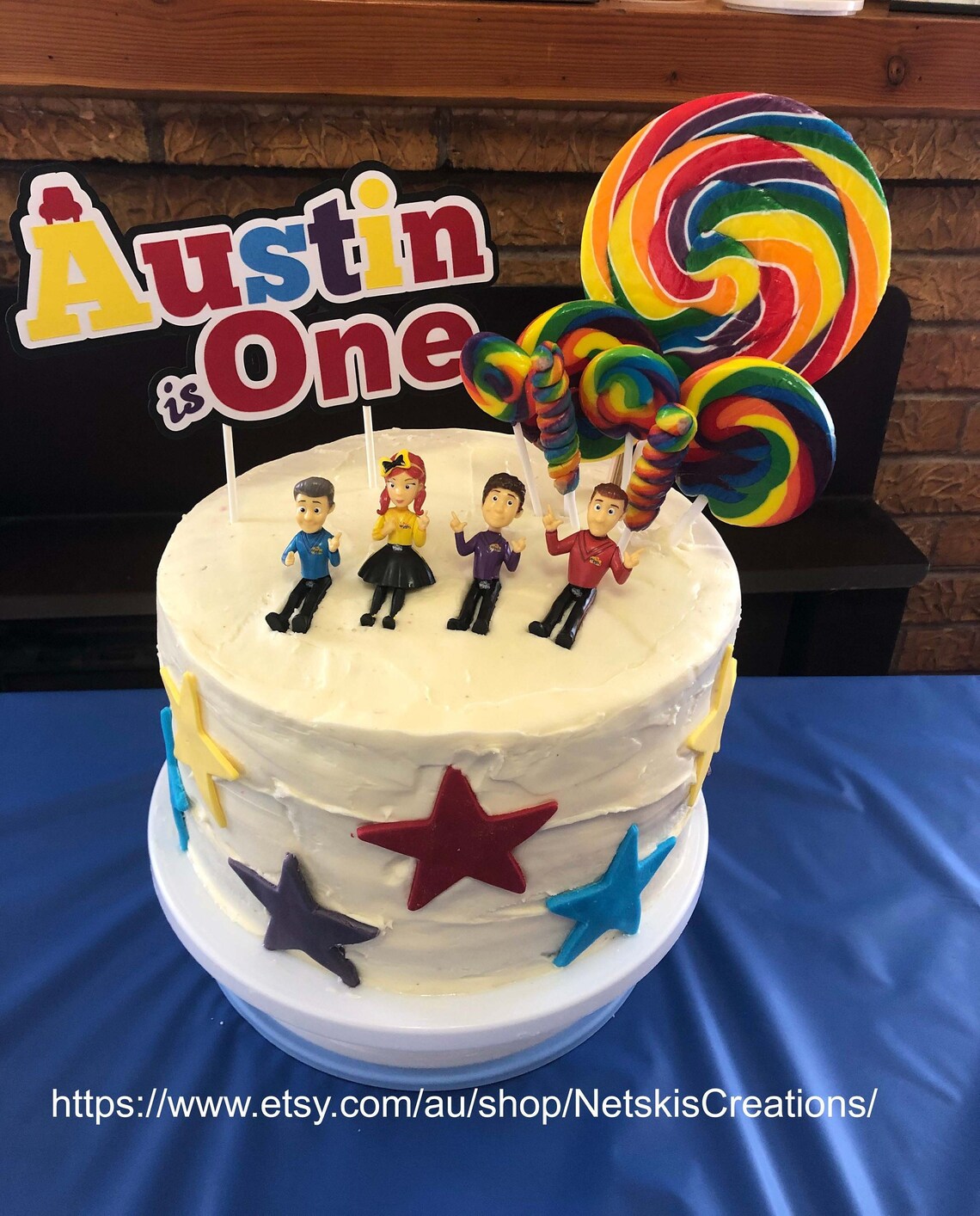 Custom Cake Topper Wiggles Inspired Etsy Australia