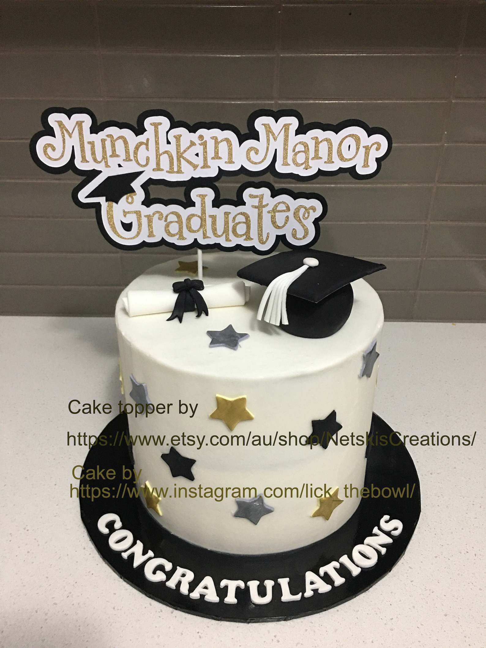 Custom Graduation Cake Topper Etsy