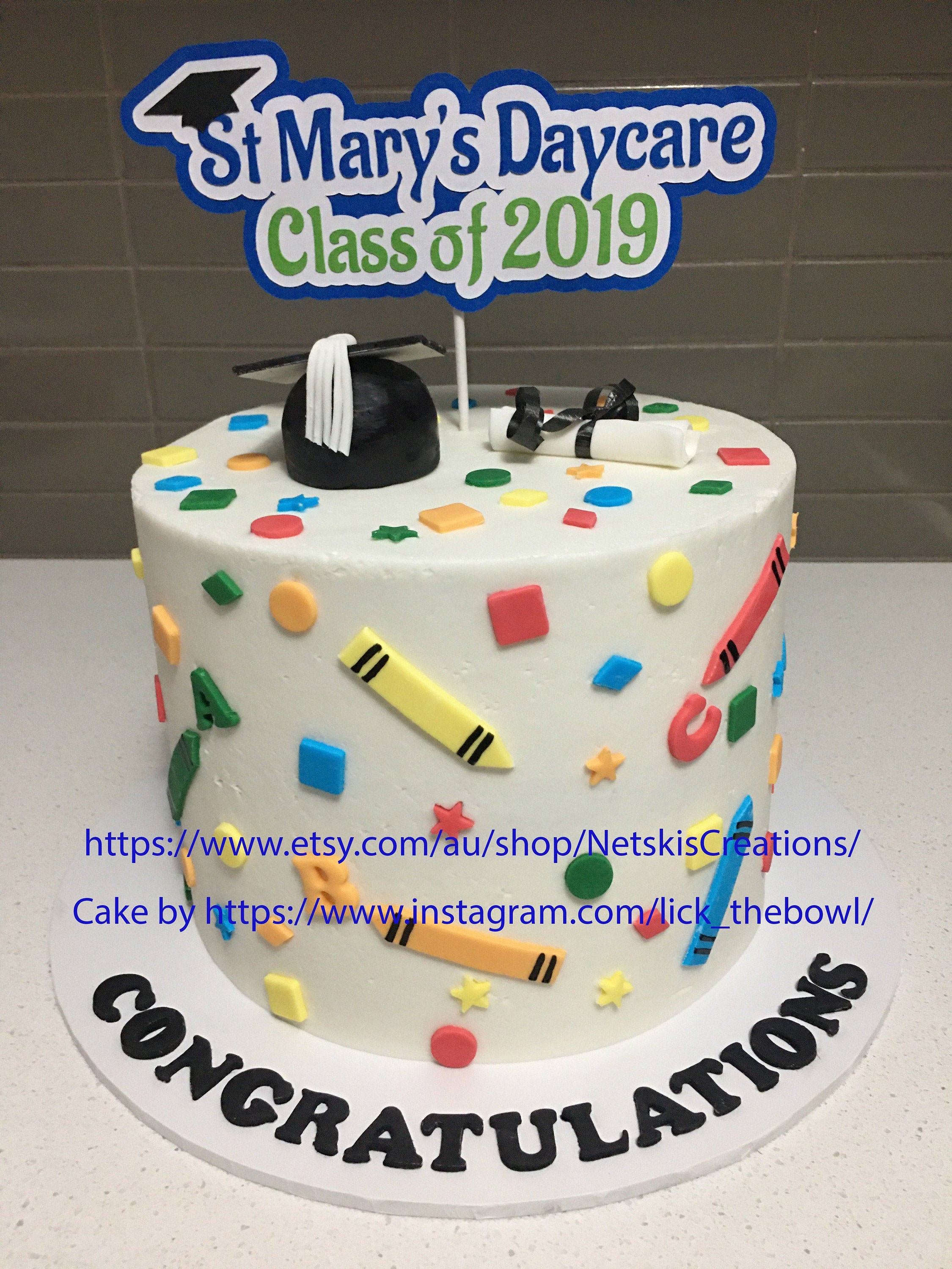 Custom Graduation Cake Topper | Etsy