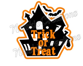 Trick or Treat Sign Haunted House - Digital file only