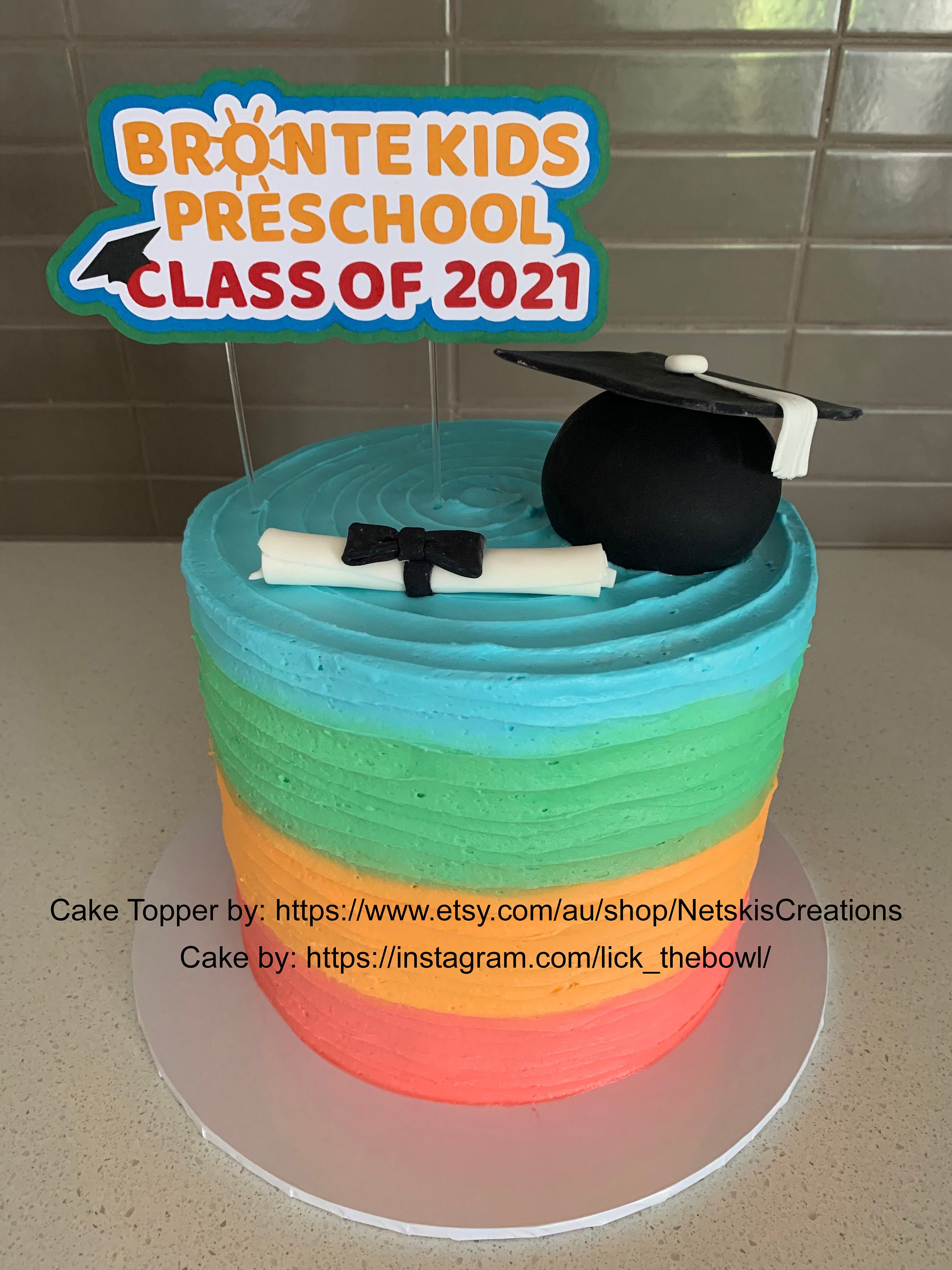 Custom Graduation Cake Topper | Etsy