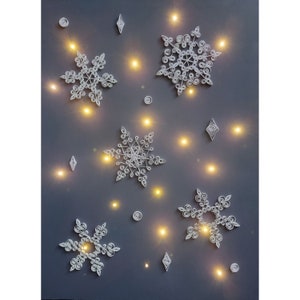 Light Up Quilled Snowflake Wall Hanging