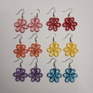 Boucles d'oreilles fleurs piquantes
