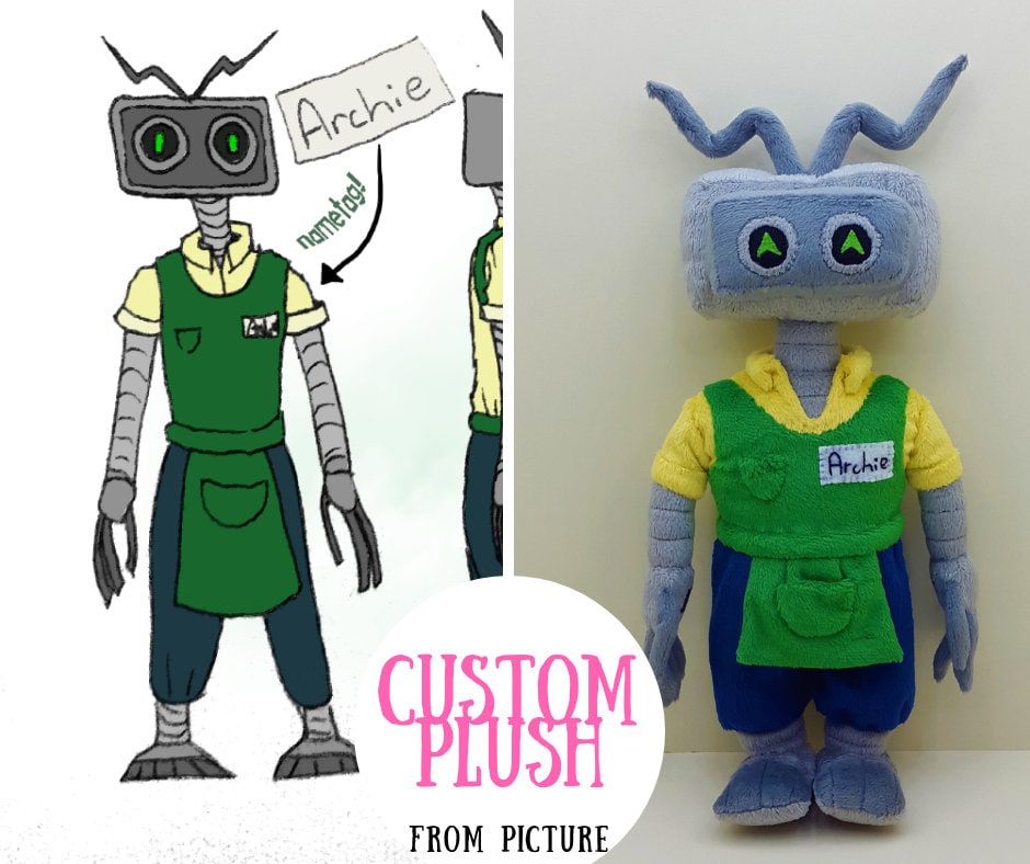 custom plush etsy
