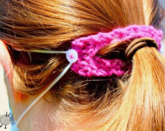 Yarn Ponytail Ear Saver for Face Mask, Soft and Stretchy, 31 Color Options