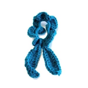 Crochet Yarn Scrunchie with Scarf, Top Knot Scrunchy with Tie, Bridesmaid Proposal, Hair Ribbons and Accessories, Mother&#39;s Day Gifts for Her