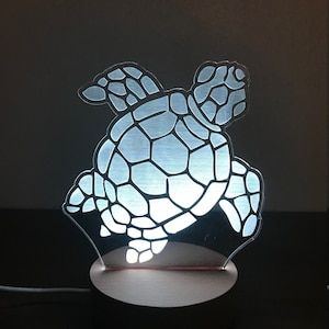 Personalized Night Light, Sea Turtle Light, Bedroom Décor, LED Light, Home Décor, Turtle LED