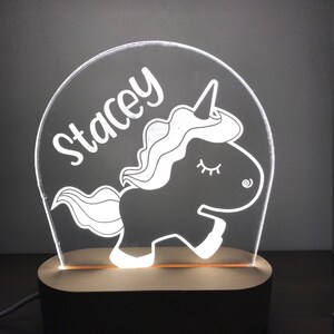 Personalized Night Light, Unicorn Night Light, Kid&#39;s Night Light, Girl&#39;s Room, Boy&#39;s Room, Kid&#39;s Bedroom Décor