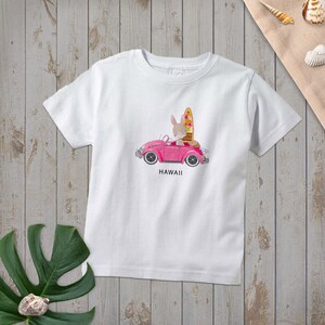 Surfer Bunny, Toddler Shirt, Graphic T-Shirt