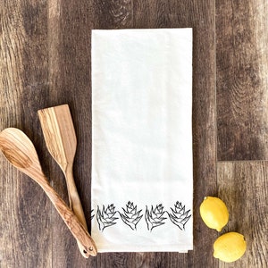 Torch Ginger Dish Towel, Flour Sack Towel, Decorated Dish Towels, Hawaii Decor