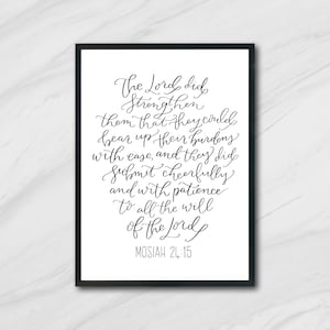 LDS Schrift Mosiah 24:15 Boek van Mormon afdrukken