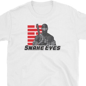 G.I. Joe Snake Eyes Ninja 80&#39;s cartoon T-Shirt design. The greatest ninja/commando the world of GI Joe has ever known.