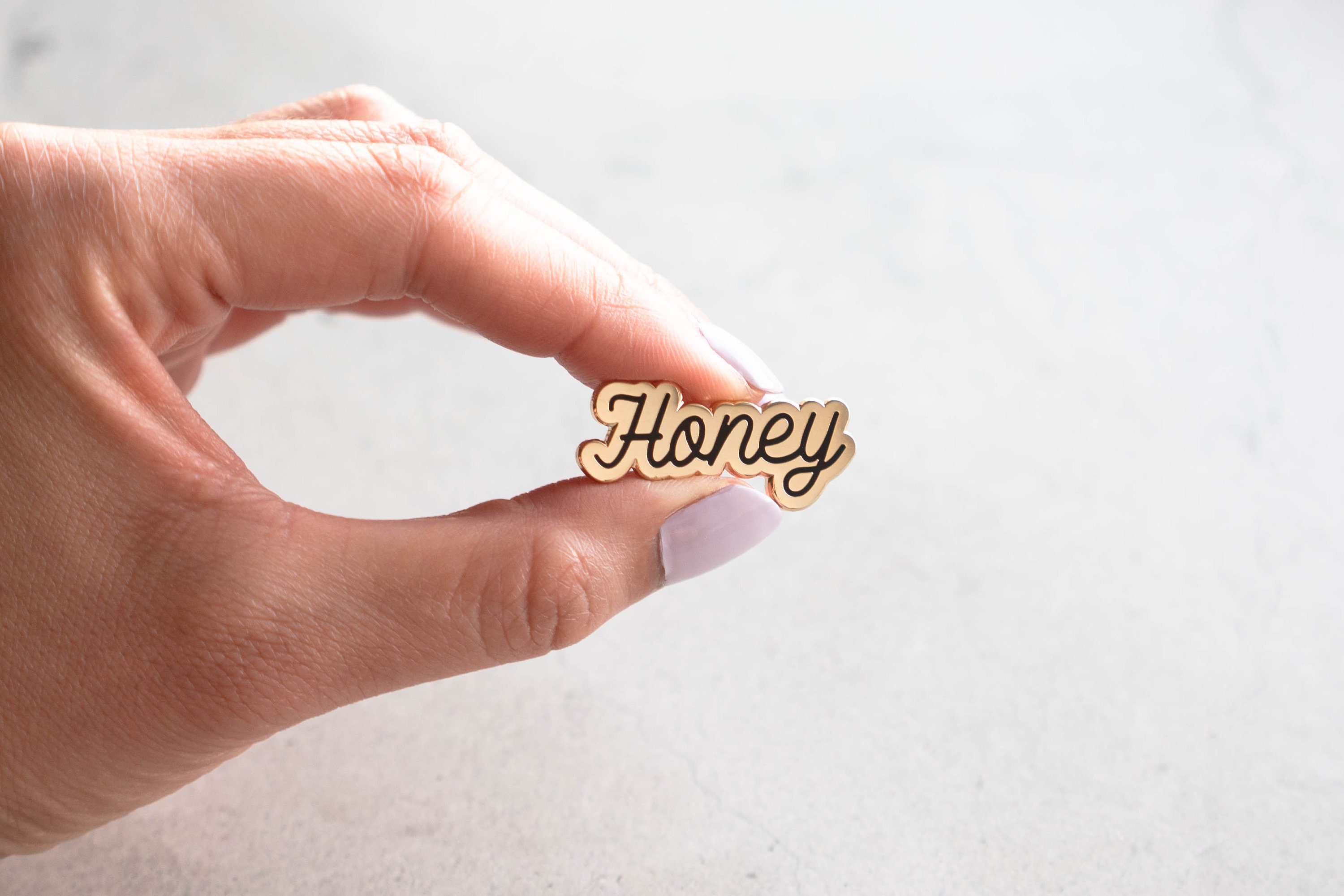 Honey Enamel Lapel Pin // Gold / Black / honey / Bees - Etsy