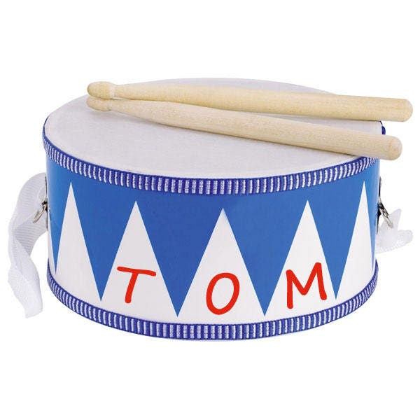 Personalised Tin Drum Musical Instrument Children's Etsy UK