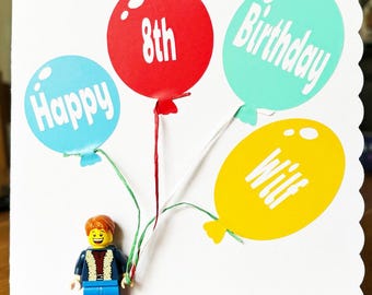 Personalised Lego people cards (with a real lego person)