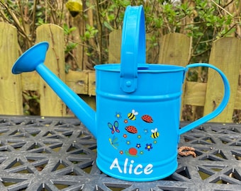 Personalised children's metal watering can