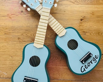 Personalised children's Ukulele or guitar toys, Educational toy, Toy Ukulele, kid's Ukulele, toy musical instrument