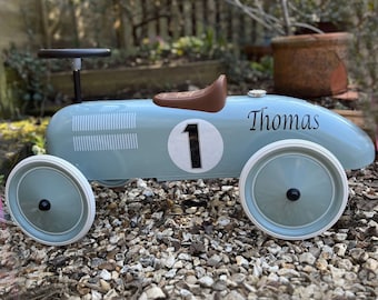 Personalised Racing Car Toys for One Year Old Toys for Two Year Old Ride on Car Sit on Car Ride on Toys Sit on Toys personalised Toys Etsy UK