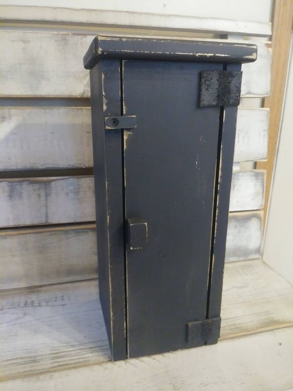 Primitive Wood Toilet Paper Cabinet | Etsy