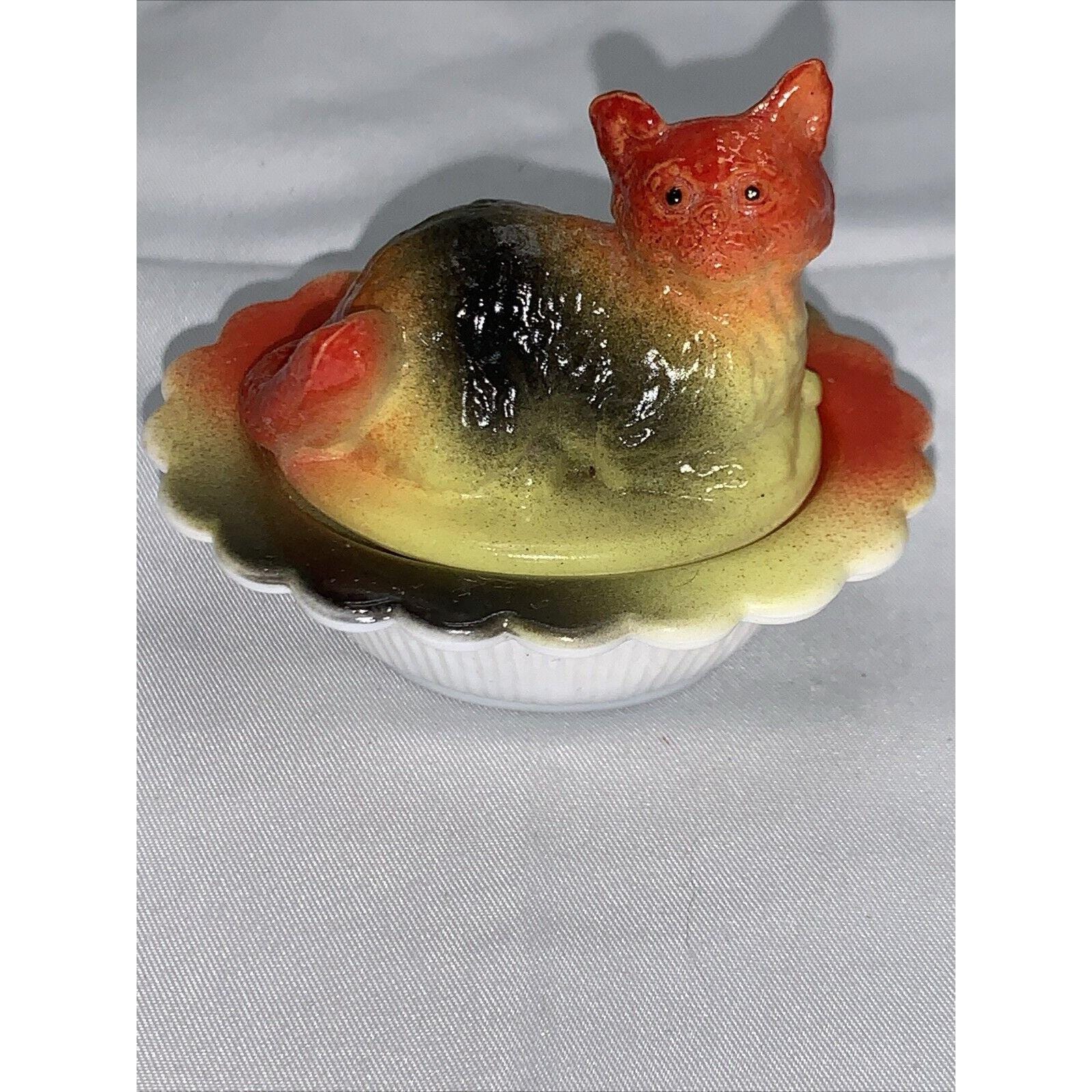 Glass Cat on Nest - Etsy