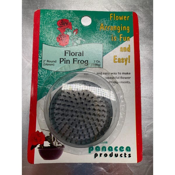 Panacea Floral Pin Frog 2" Round Rustproof Brass Pins Flower Arrangements