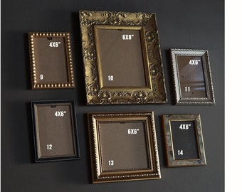 Antique Gold Picture Frames, Vintage Ornate Gold Picture Frames, Antique Photo Frame Wall, Gallery Wall Frames, Ornate Photo Frames