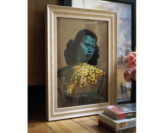 Vladimir Tretchikoff Chinese Girl and Miss Wong, Vintage Picture, Retro Frames, Mid-century Art