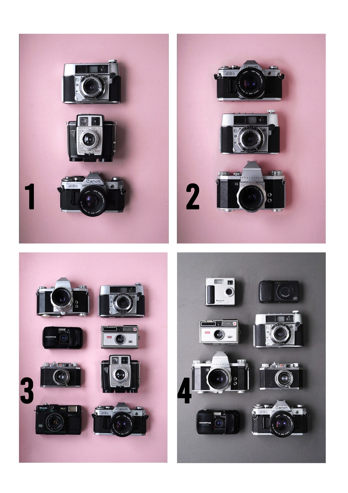 Vintage Camera Prints Film Camera print Retro Camera Framed Etsy