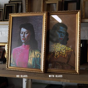 Vladimir Tretchikoff Chinese Girl and Miss Wong, Vintage Picture, Retro Frames, Mid-century Art